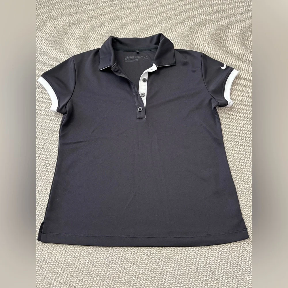 Nike Girls Dri-Fit Golf Shirt - Picture 1 of 5